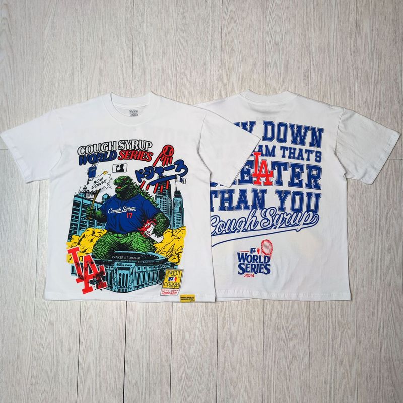 国境を越えた高品質THAT'S A AWFUL LOT OF COUGH SYRUP咳止めシロップ純綿Tシャツ|undefined
