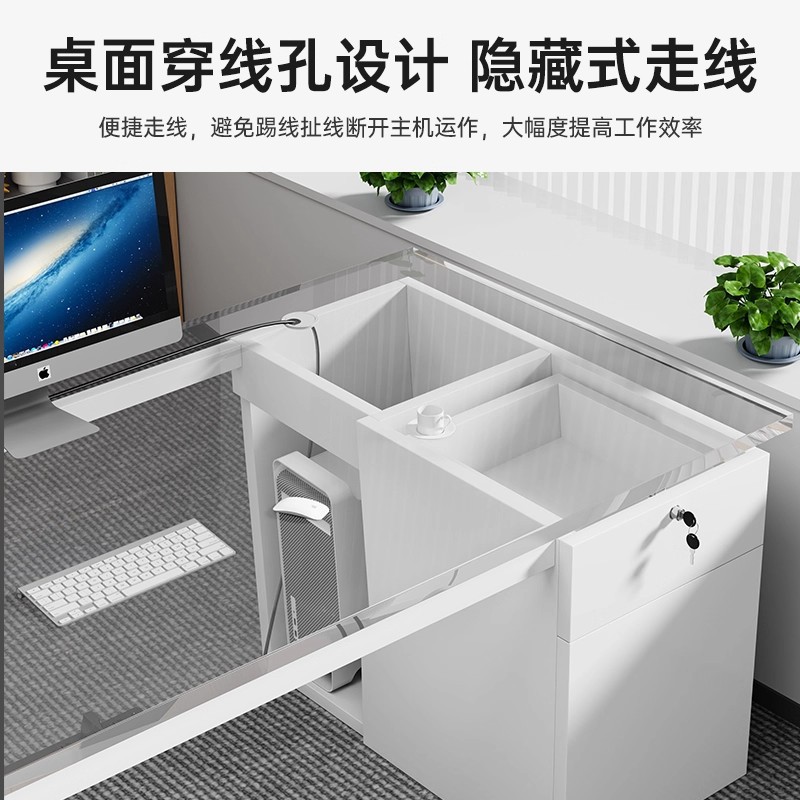 Mesa de oficina de personal simple mesa de oficina moderna mesa de personal combinación de mesa y silla simple mesa de computadora