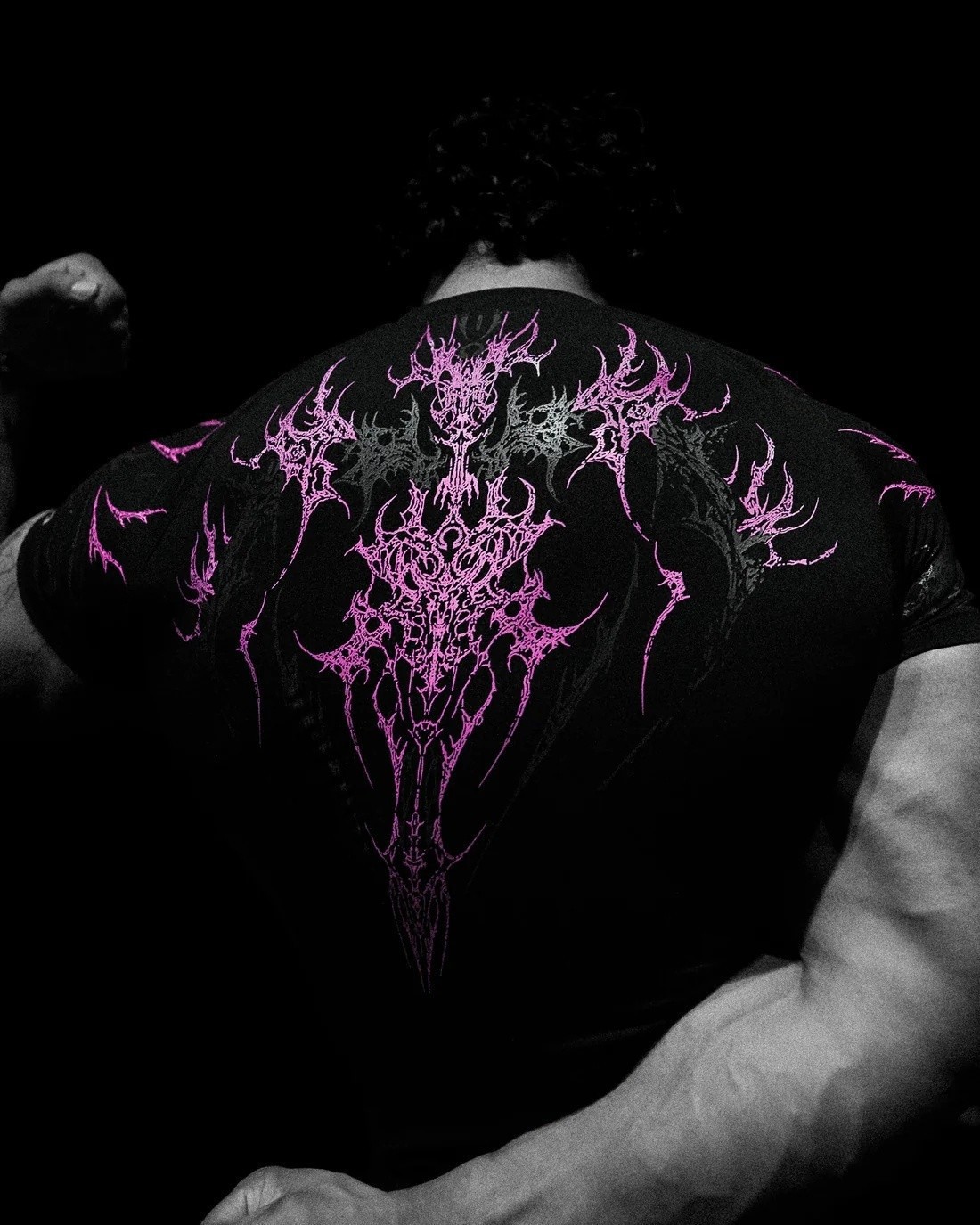 2026 Breathedivinity American Dark Style Sports Fitness Men's T-Shirt Quick-Dry Stretch Tight-Fitting Shirt 008_viptrois.com