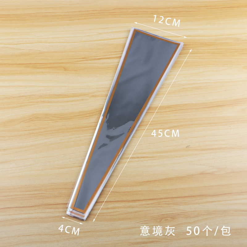 520 Día de San Valentín Corona de una sola rosa Bolsa de flores Material de embalaje Día de San Valentín OPP Bolsa de ramo de plástico al por mayor