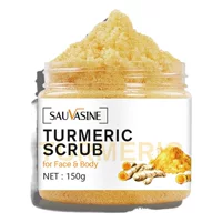SAUVASINE Куркума Скраб Уход за телом Глубокое Очищение Отшелушивающий Светящийся Осветляющий Отбеливающий Удаление грязи
