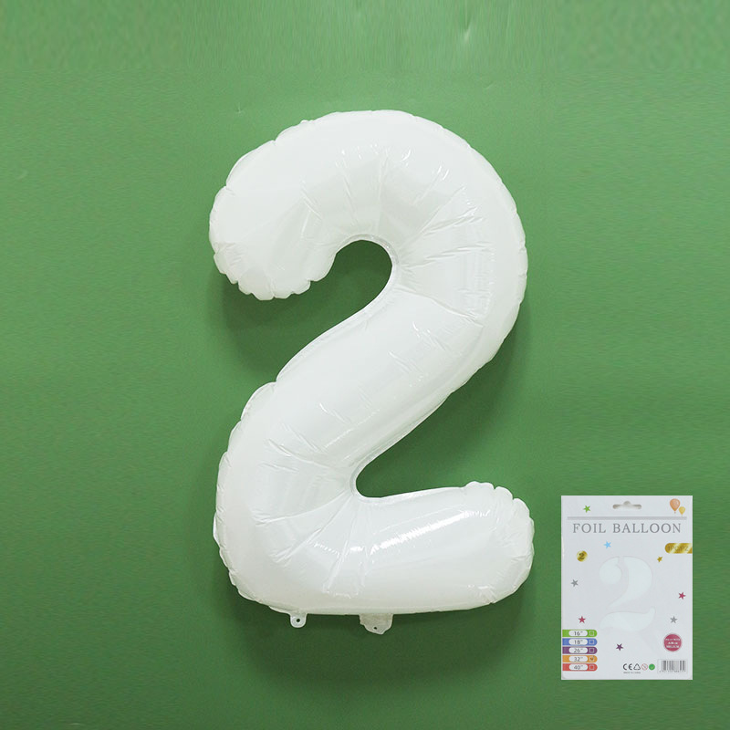 Globo digital de 32 pulgadas, embalaje de tarjeta de papel independiente, versión estadounidense, película de aluminio delgada, embalaje fino, papel de aluminio, globo de cumpleaños