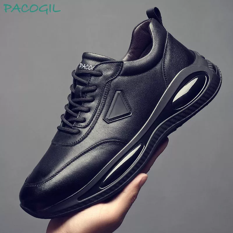 Мужская обувь 2025, спортивная повседневная обувь, мужские кожаные одинарные хлопковые туфли в одном стиле, походные кроссовки для бега, трансграничная дропшиппинг