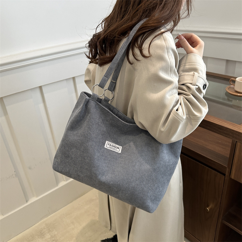 Bolsa de moda coreana de gran capacidad 2024 invierno nuevos zapatos de hombro único versátiles INS bolsas casuales bolsas especiales