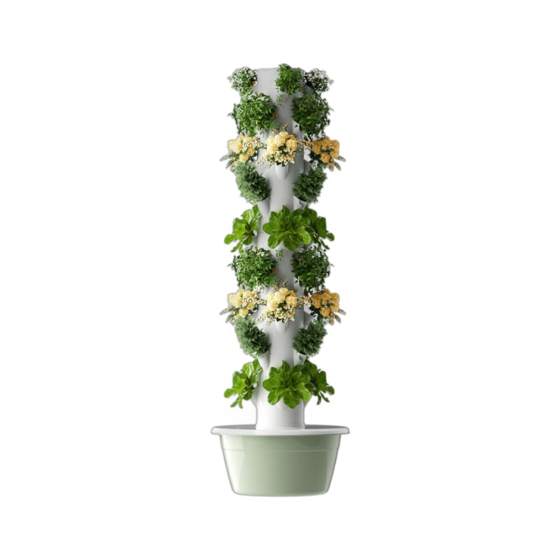 Torre hidropónica doméstica, plantadora de vegetales inteligente, cultivo sin suelo, columna de plantación de vegetales, tubería de cultivo en aerosol, granja interior
