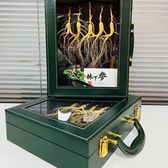 長白山東北特産人参礼箱5本の緑の窓を開けて人に高級な面子の細かい縫製を送る