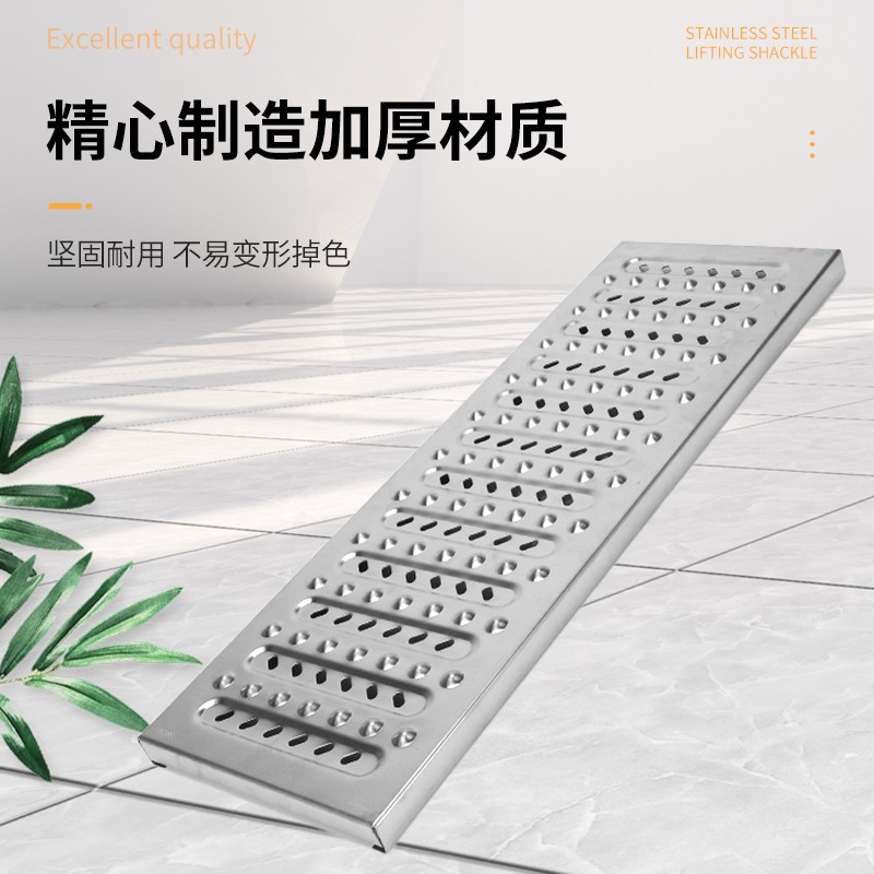 304 Stainless Steel Manhole Cover Kitchen Drainage Ditch Cover Grating 201 Anti-Mouse Rainwater Grating Sewer Manhole Cover 