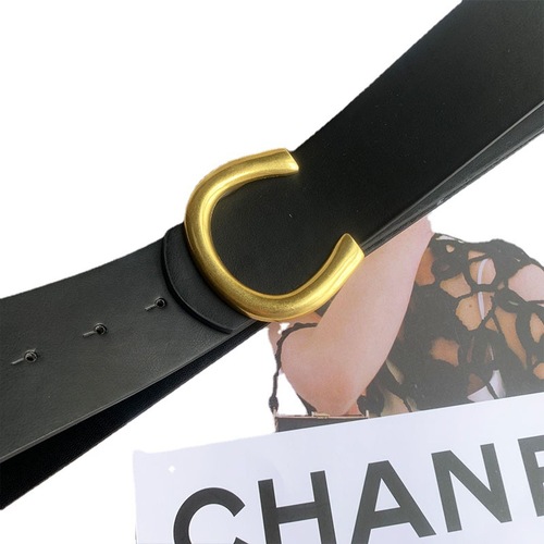 Cross-border retro belt women's decorative belt ins style women's wide belt black simple waist restraint slim waist seal trend