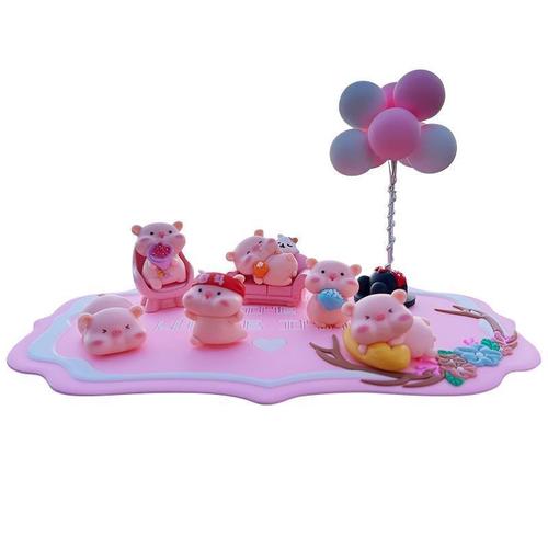 Hollywood star pig center console ornament car rearview mirror car interior decoration item electric vehicle small item car interior accessory