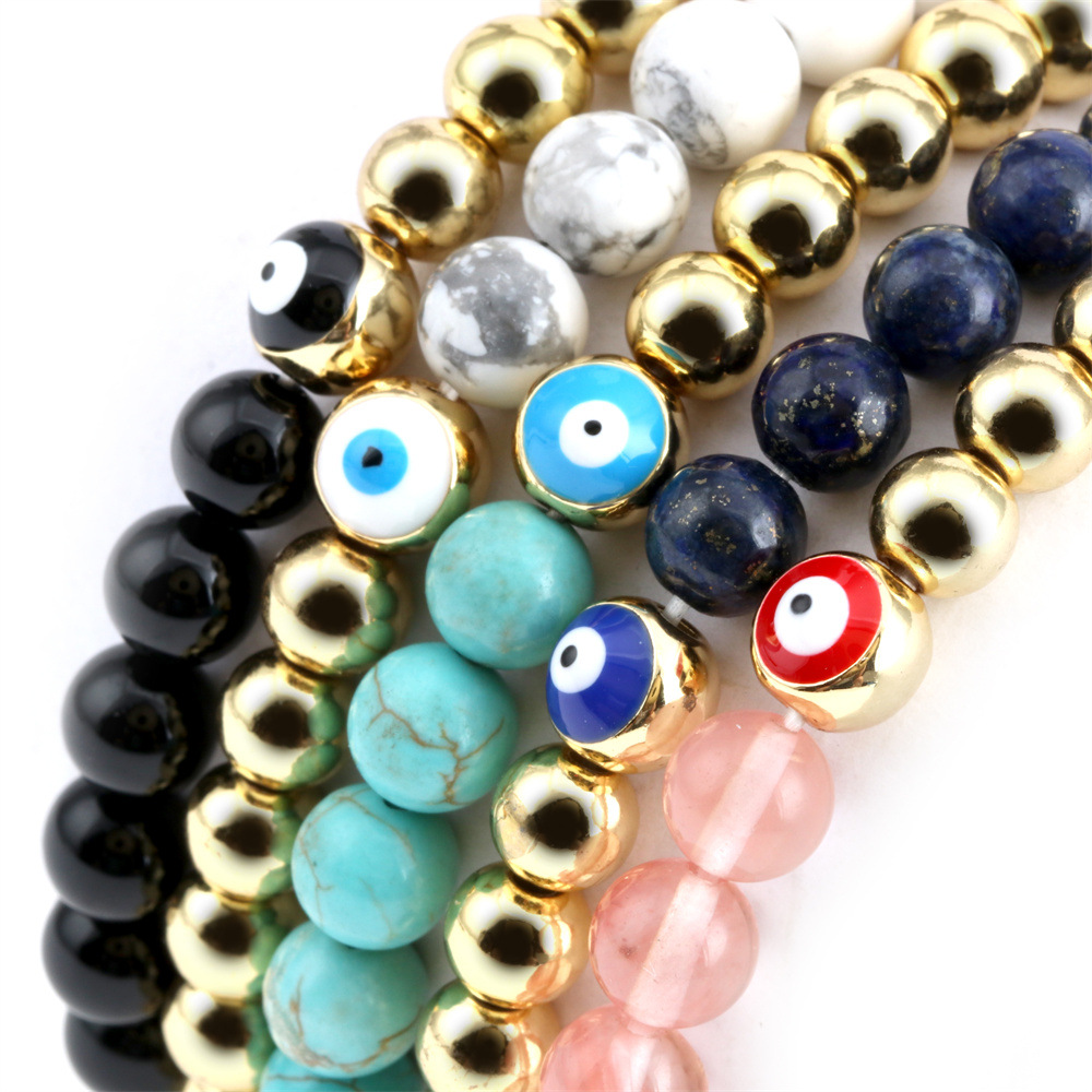 Fashion Eye Copper Enamel Bracelets 1 Piece