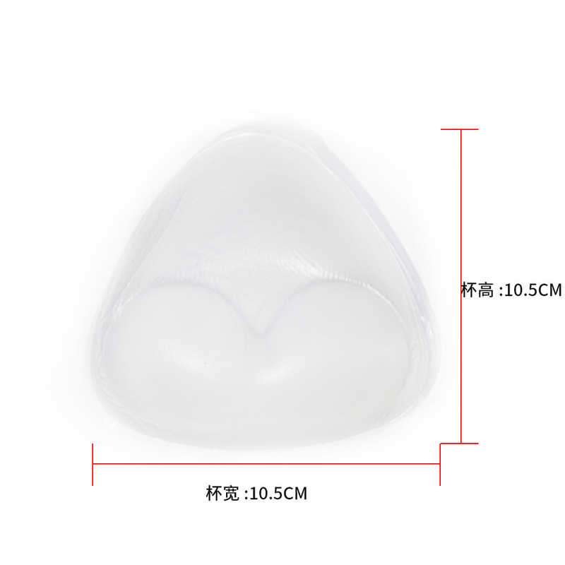 厚めタイプの大きな三角形胸パッド 女性用 小胸用 プッシュアップ胸パッド 下着 水着 ヨガ ビキニ用胸パッド|undefined