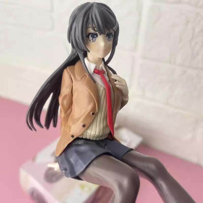 Instant Noodle Press Youth Pig Head Boy Sakurajima Mai Academy Two-Dimensional Beautiful Girl Car Case Figure Gift