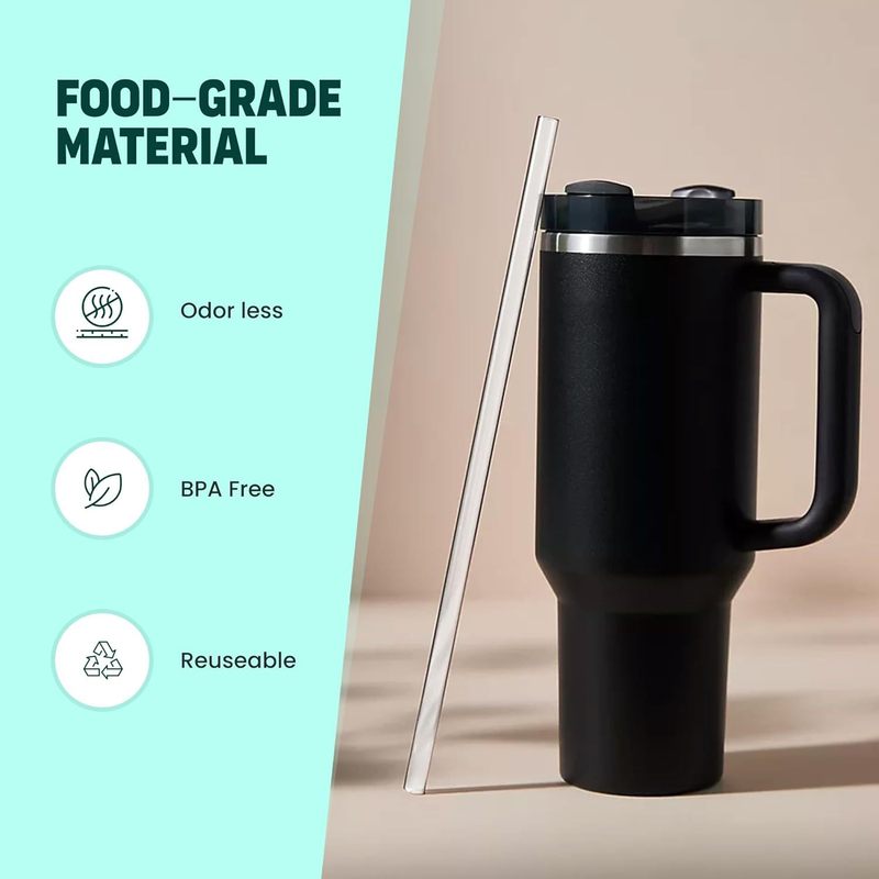 クロスボーダー既製品 スタンレーカラー ストロー トライタン透明ストロー スタンレーストロー クリーニングブラシセット付き|undefined