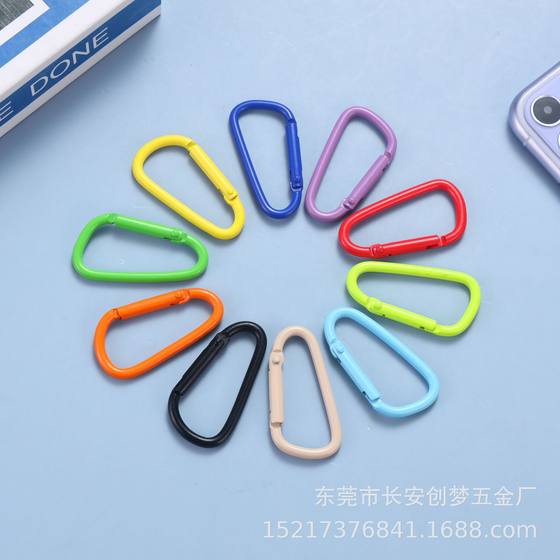 Supply No. 5 D-type baking varnish color mountaineering buckle aluminum alloy jewelry hanging buckle outdoor products headset accessories