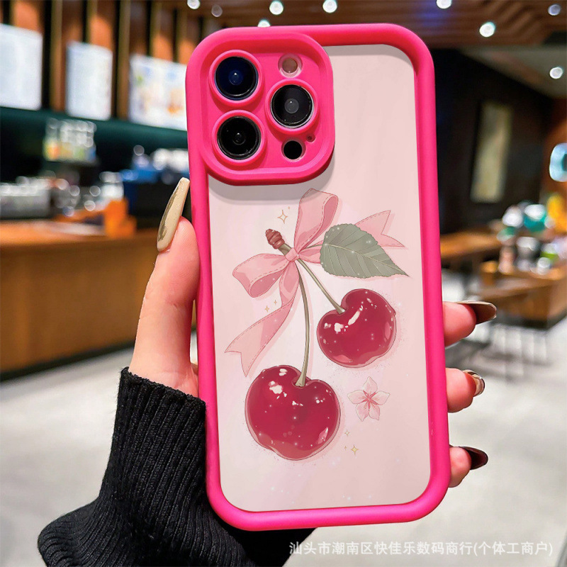 Ins Girly Cherry Phone Case Suitable for Iphonex/Xs Apple 11/12/13/14/15/16Promax Ins Girly Cherry Phone Case Suitable for Iphonex/Xs Apple 11/12/13/14/15/16Promax