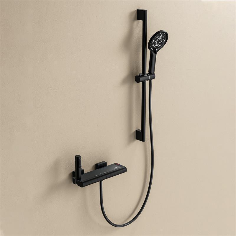 Kaiping Youjia Bathroom Constant Temperature Digital Display Bathtub Faucet Piano Shower Faucet Three Function Faucet 5606