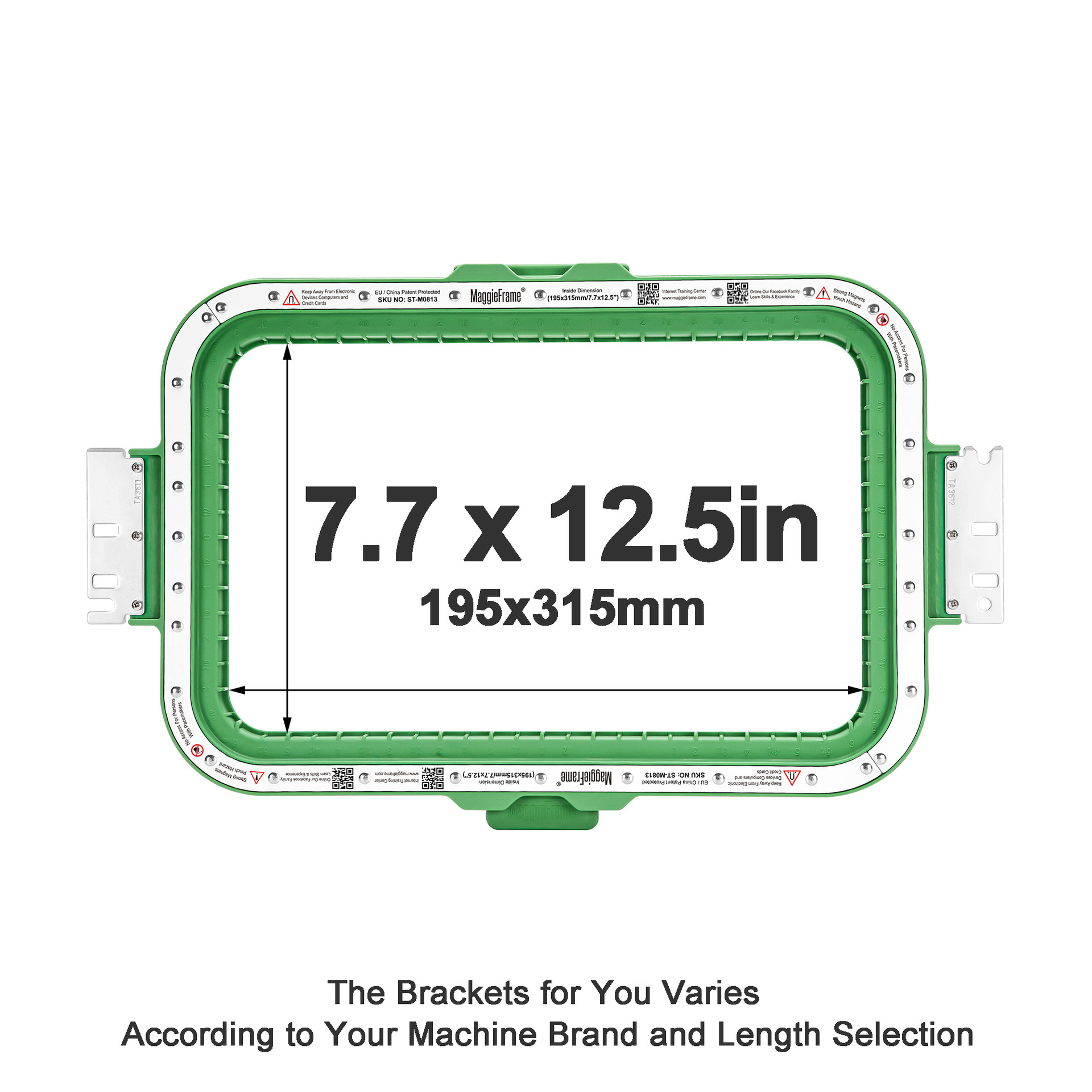 600mm-7.7×12.5 inch
