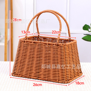 Manufacturer Wholesale Postpartum Basket, Egg Basket, Fruit Basket, Wicker Basket, Handmade Basket, Portable Flower Basket, Hand-Woven Flower Basket