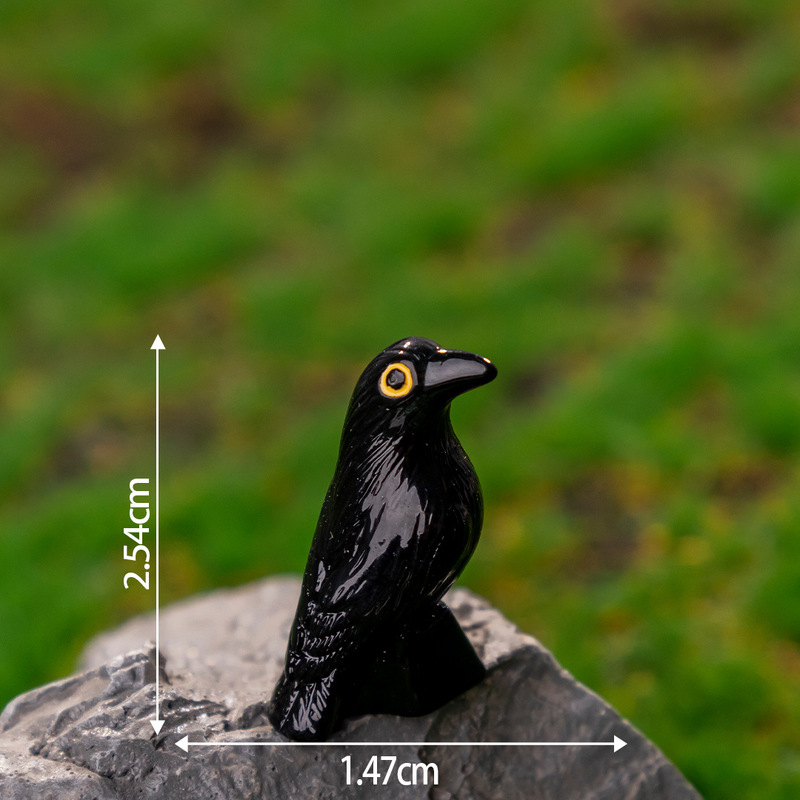 クロスボーダーハロウィン黒曲がった頭のカラス樹脂装飾 diy 小動物かわいい手作りかわいい小さな装飾品|undefined