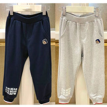 现货tw25春季新款专柜外贸韩版2色纯棉毛圈修身版型束脚休闲百裤