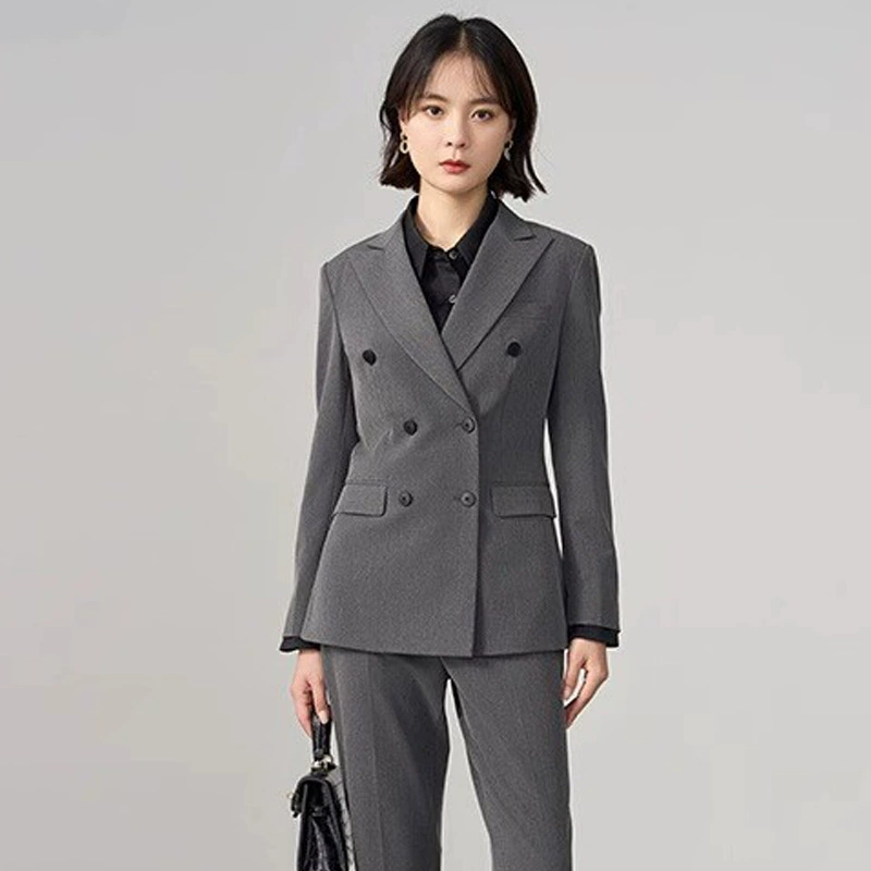 Профессиональный костюм костюм женский весенний и осенний толстый вид на рабочем месте