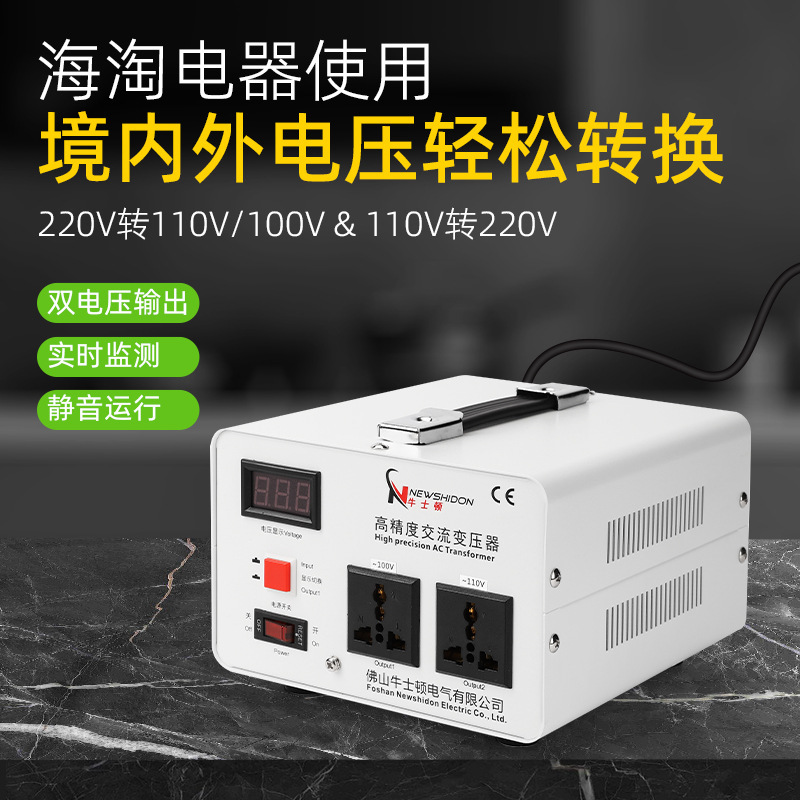 Newton transformer 220V to 110V100V3000W voltage converter 110V to 220 Taiwan boost