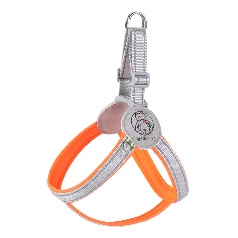 Cuerda de tracción para mascotas transfronteriza antirreflectante correas para perros medianas y grandes tipo chaleco cuerda para perros correas para el pecho para mascotas al por mayor