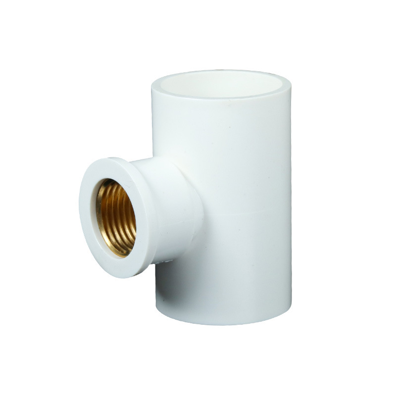 Suministro de Agua PVC tee entrada interna tee alambre interno tee igual diámetro tee reducción tee calentador de agua hilo reductor tee