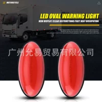 Yunyi завод горячие продажи 12V/24V эллиптический светодиодный монохромный красный грузовик сигнальный индикатор света