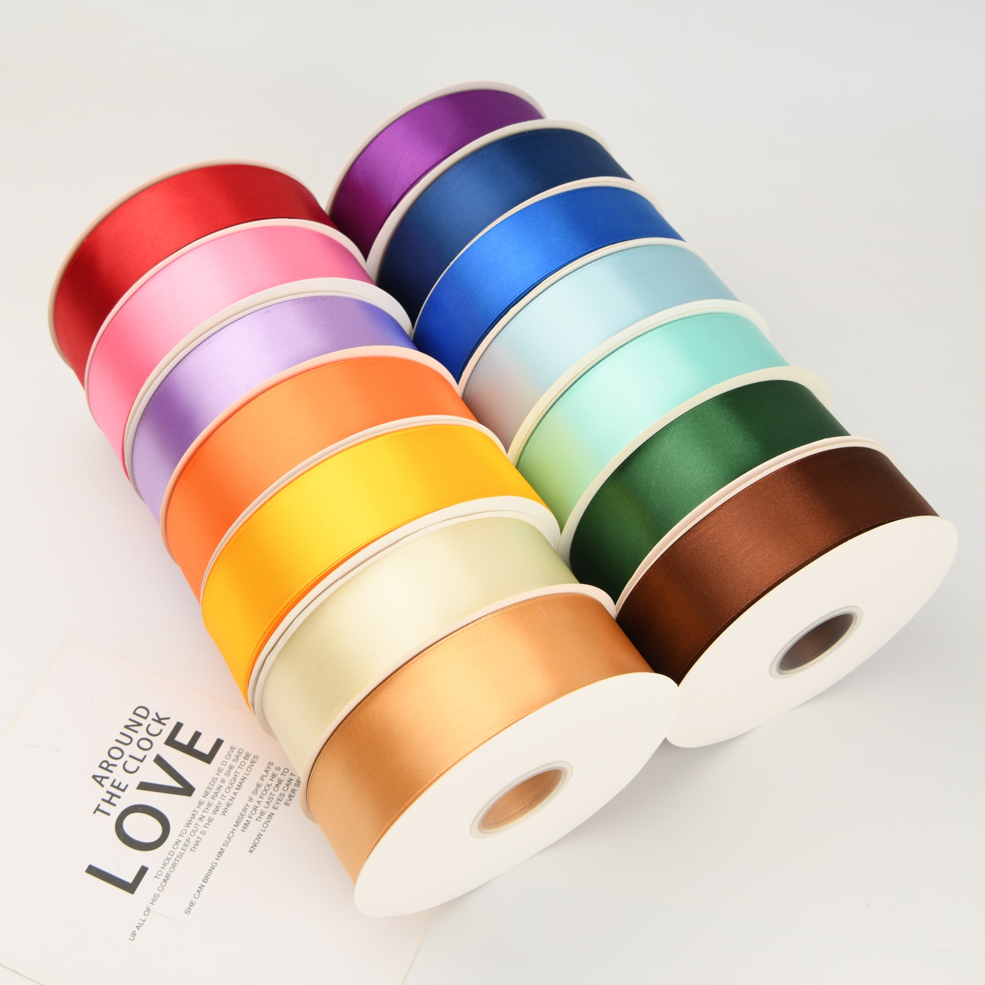 Factory wholesale 4cm cake ribbon wholesale wedding ribbon handmade rose satin ribbon bow flower tie