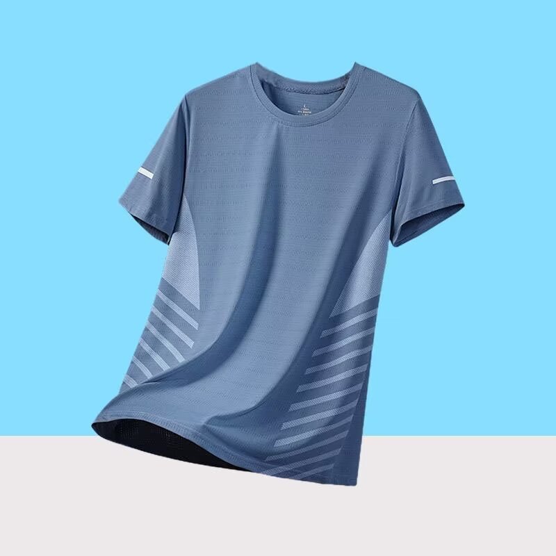 アサルト半袖Tシャツ フィットネス スポーツ スウェットウェア 朝のエクササイズ ランニング アイスシルク 速乾 アウトドア 登山 半袖 男女兼用|undefined