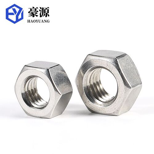 304 stainless steel hexagonal nut 316 hexagonal nut 201 screw cap M2M2.5M3M4M5M6M8M10-M48