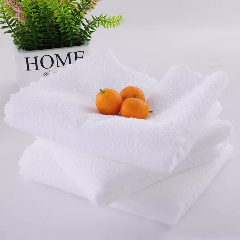 厂家批发 一次性白毛巾洗浴白毛巾酒店餐巾细纤维材质 一件代发