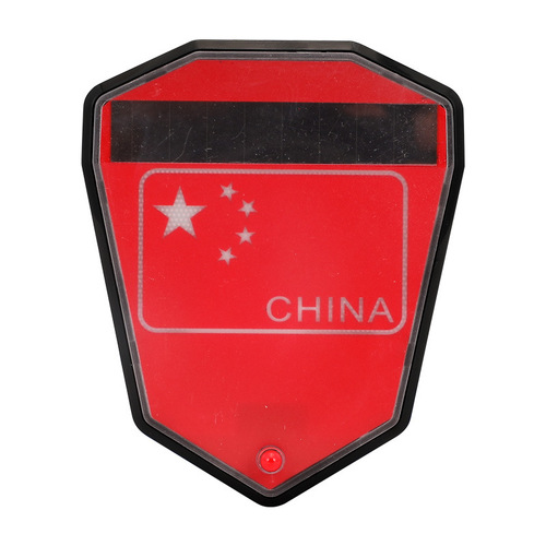 Car LED Solar Strobe Warning Light Truck Anti-Tailgating Cordless Magnetic Motorcycle Warning Light Universal