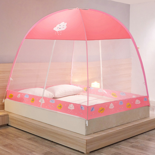 Mongolian Yurt Portable Mosquito Net 1.5m Bed with Dustproof Top 1.8m Bed Single and Double Household
