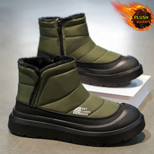 2025冬季新款男鞋加绒加厚保暖雪地靴防水防滑棉鞋跨境大码鞋批发