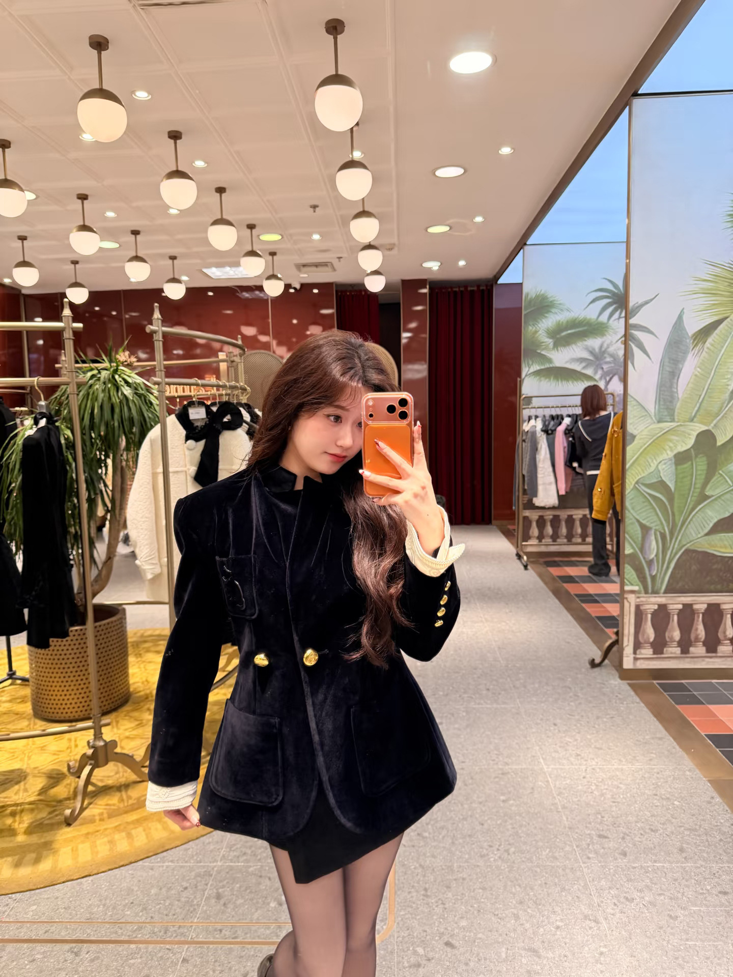 Lajia's 2026 Model In Navy Blue, Old Money Style, Silhouette-enhancing, Waist-cinching, Slimming Velvet Blazer With A_ecoleips.com