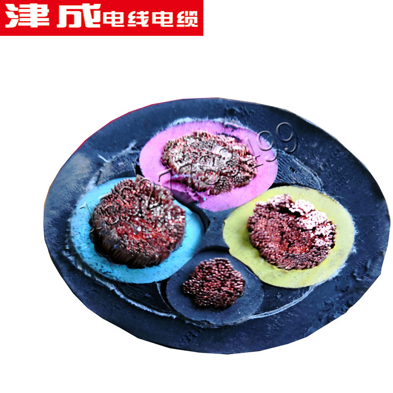天津津成无氧铜电线电缆 2芯 现货YCW电缆2芯3芯橡胶软电源线