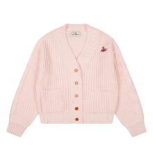 vivienne west wood西太后土星字母麻花女士羊毛混纺毛衣针织开衫