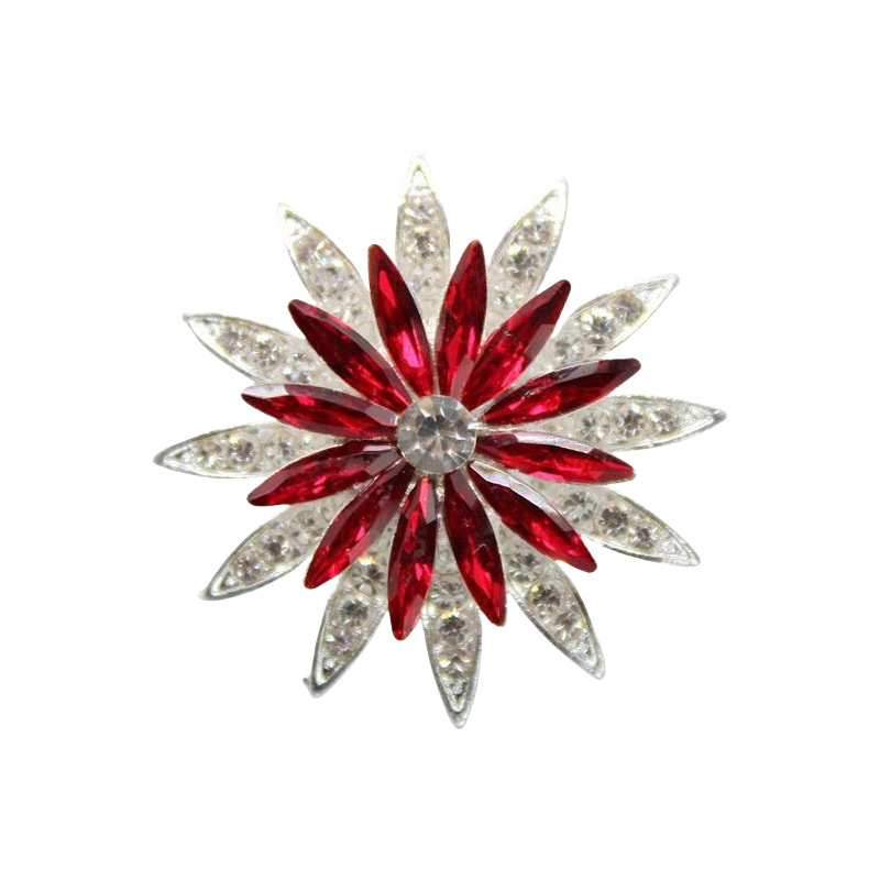 新しい回転水晶太陽花部品自動車吹出口ヘアピン合金部品ブローチ合金diy部品