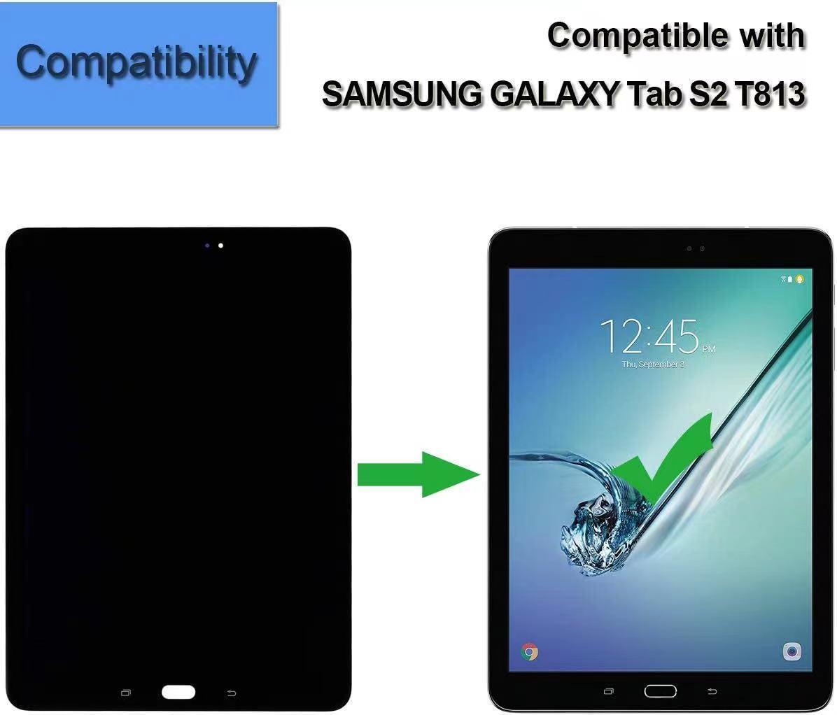 适用三星GalaxyTabS2 9.7寸屏幕总成SAM-T810 T813T815显示屏总成