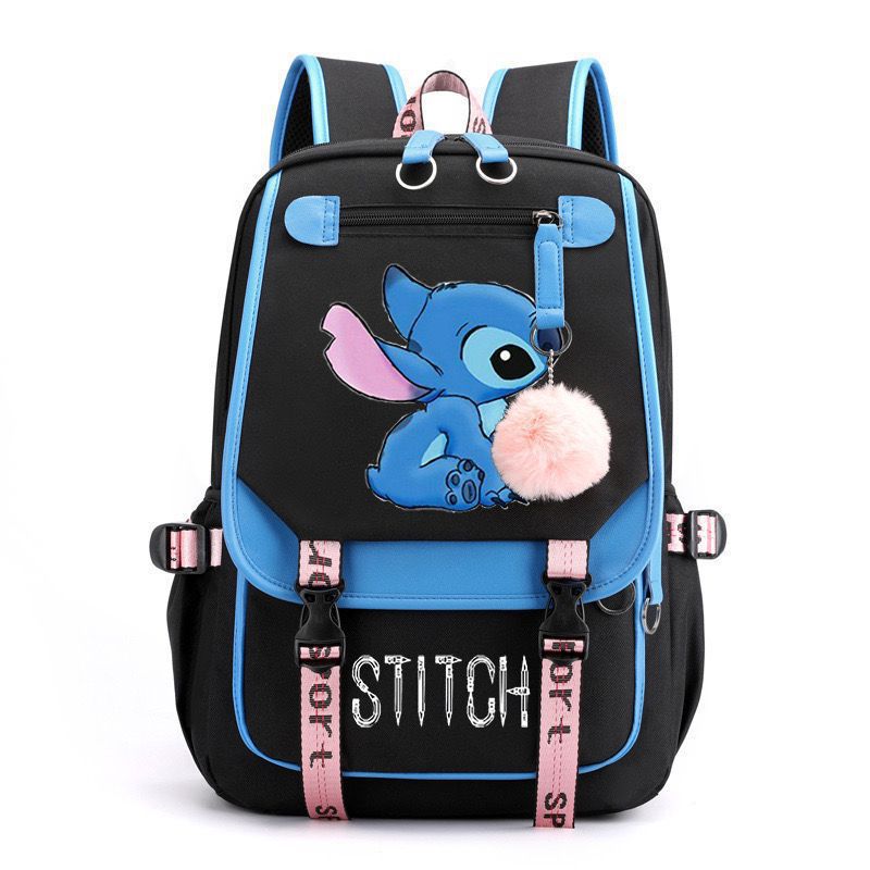 Nuevo Star Baby Stitch Stitch Boy Stitch USB carga mochila mochila para estudiantes de ambos sexos mochila