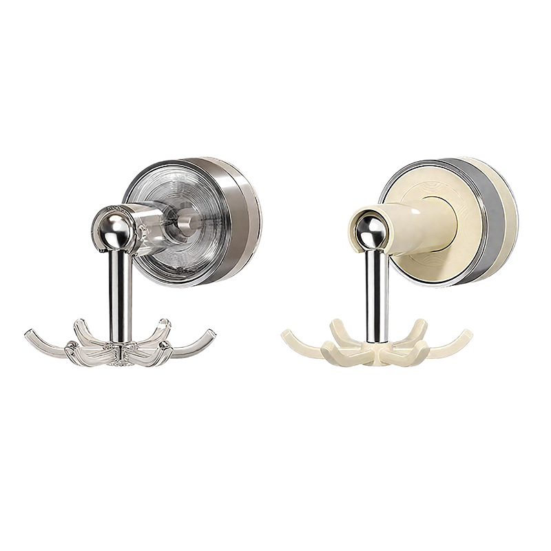 Ventosas de cocina gancho giratorio sin agujeros de perforación casera de cocina de cocina colgante de pared estante de utensilios de cocina multifuncional