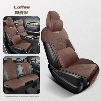 Special Car Seat Cushion: Modelə uyğun (Original) oturacaq örtükləri - business-coffee-memory-foam-version-14th-generation-xuanyi-special-five-seats