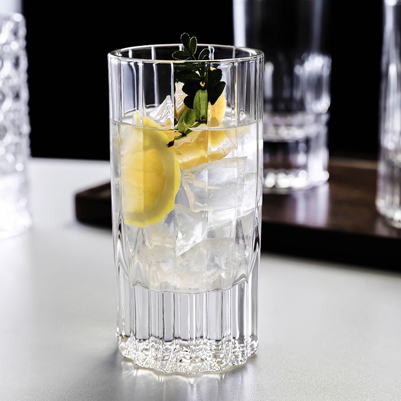 Tazas de vino en relieve de cristal, tazas de vino extranjero de alto valor, tazas de vino blanco, tazas de vino de estilo japonés, tazas de whisky de fondo grueso