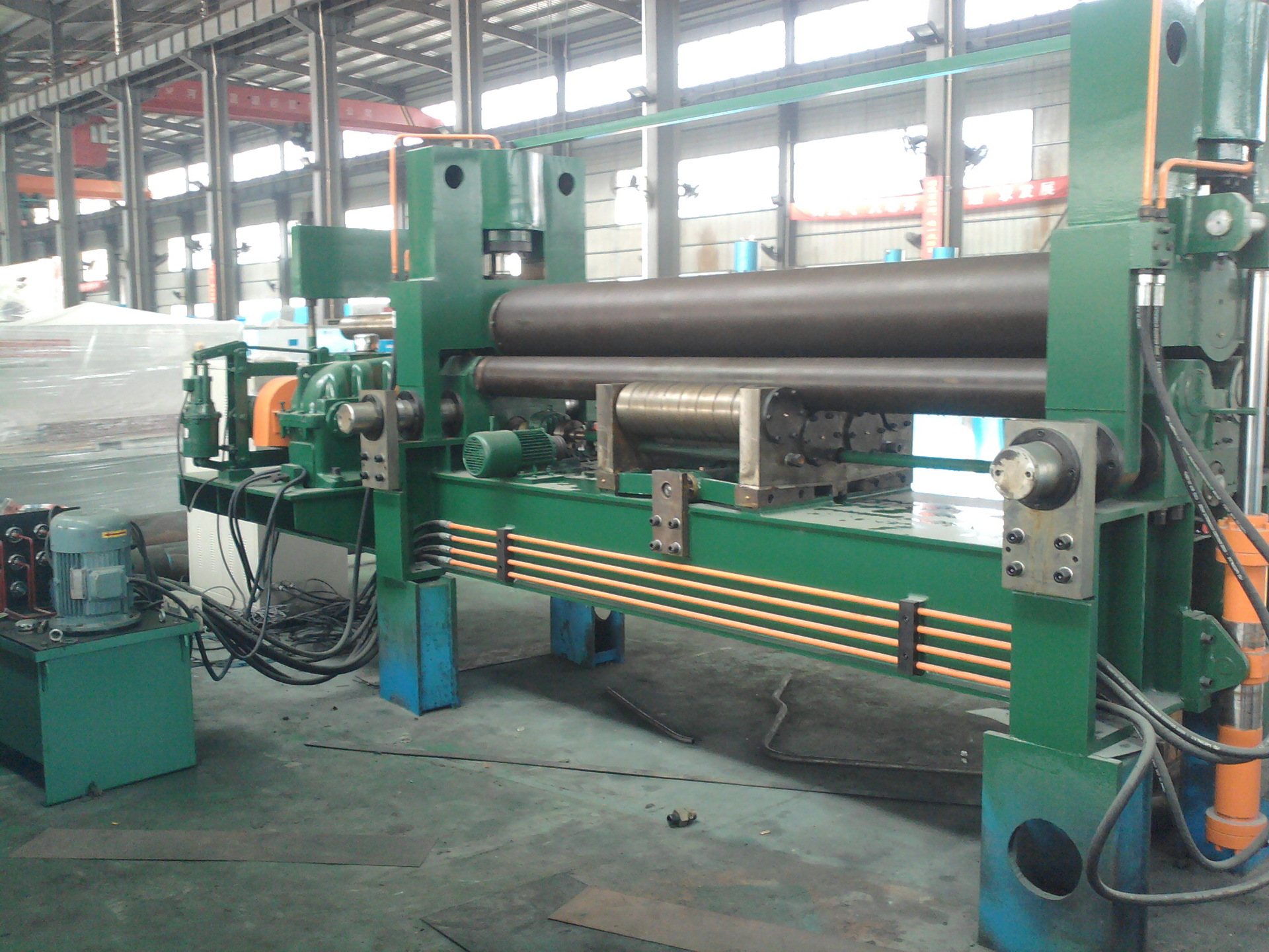 W11S系列上辊万能卷板机卷圆机预弯卷锥筒数控机床