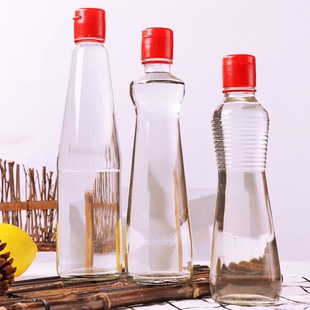 Factory direct Sesame oil bottle commercial transparent glass sesame oil soy sauce vinegar bottle glass bottle bottled sealed leak-proof