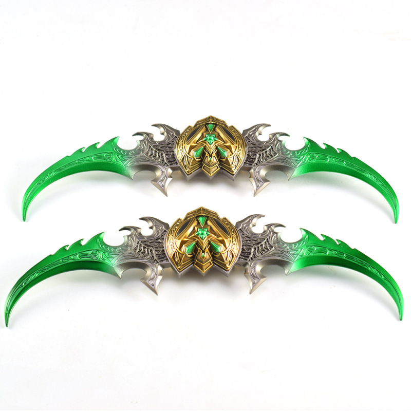 魔兽游戏周边武器模型蛋刀埃辛诺斯战刃荧光版22CM全金属摆件玩具|undefined