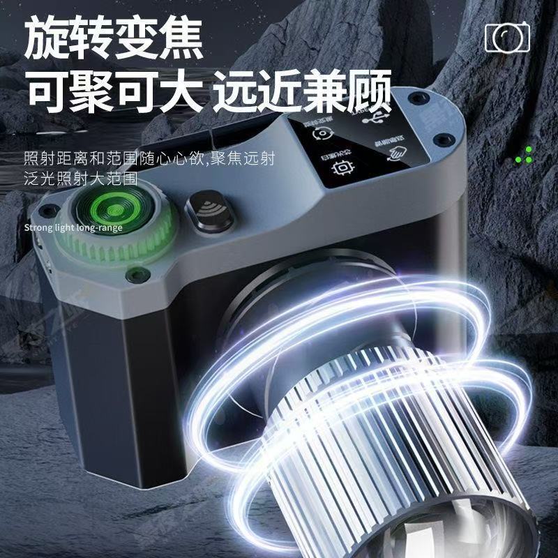 国境を越えた屋外のヘッドライトの強い光のヘッドライトの長い航続リチウム電気誘導のヘッドライトの屋外の専用のヘッドライトの長い航続の強い光|undefined