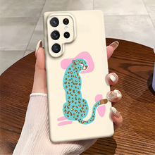 外贸专供高级感猎豹印花手机壳批发三星GalaxyS25超薄防摔保护套